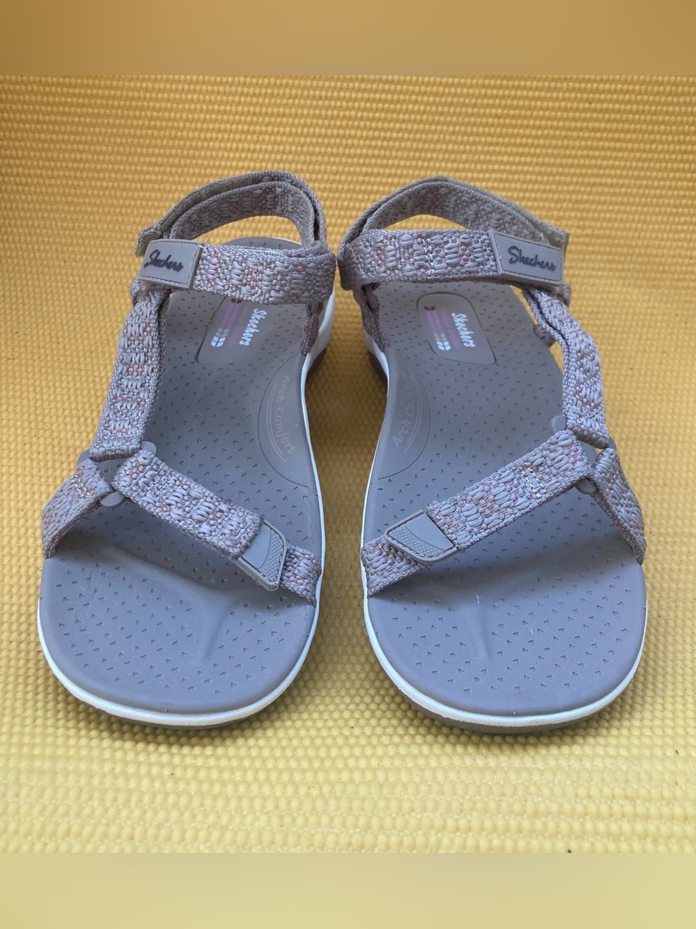 Skechers Navy Blue Patterned Strappy Sport Sandal Size 11 - Picture 2 of 7